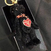 PRADA 黑色泰迪熊鑲黑色水鑽鑰匙圈/皮包吊飾 價格比較,價格查詢,歷史價格詳細信息