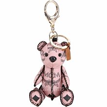 MCM Visetos M Logo Round Bag Charm Keychain White 歷史價格詳細信息