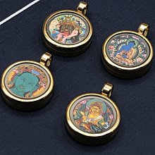 西藏唐卡嘎烏盒千手觀音銀色雙面唐卡手繪黃財神吊墜阿彌陀佛項鏈 歷史價格詳細信息