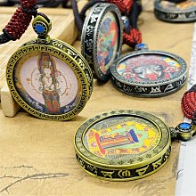 西藏唐卡扎基拉姆財神吊墜隨身非手繪小唐卡掛墜男女-沐陽家居 歷史價格詳細信息