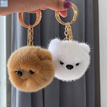 【楚楚鋪】可愛水貂毛小熊貓汽車鑰匙扣掛件ins毛絨玩偶公仔書包包掛飾禮物 歷史價格詳細信息