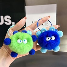 【楚楚鋪】可愛獺兔毛牛油果汽車鑰匙扣掛件ins網紅毛絨公仔書包包掛飾禮物 歷史價格詳細信息