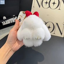 【楚楚鋪】可愛狐貍毛尾巴汽車鑰匙扣掛件高檔簡約個性創意毛絨包包掛飾男女 歷史價格詳細信息