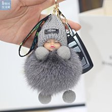 【楚楚鋪】可愛狐貍毛尾巴汽車鑰匙扣掛件高檔簡約個性創意毛絨包包掛飾男女 歷史價格詳細信息