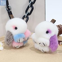 【楚楚鋪】水貂毛搖尾巴小倉鼠皮草掛飾個性毛絨公仔鑰匙扣包包掛件生日禮物 歷史價格詳細信息