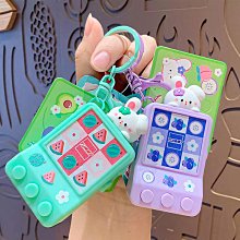 創意可愛小兔子鑰匙圈吊飾毛球吊飾叮噹鑰匙圈卡通小禮品生日送禮 歷史價格詳細信息