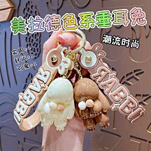 禮物交換 可愛卡通兔子鑰匙圈鑰匙扣女創意汽車包包鑰匙鏈公仔掛件 鑰匙扣掛飾 鑰匙圈吊飾 包包掛飾ZC001 歷史價格詳細信息
