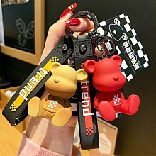 情侶小熊公仔鑰匙扣掛件創意個性網紅汽車鏈鎖匙圈環男女書包掛飾-沐雨家居 歷史價格詳細信息