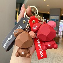 情侶小熊公仔鑰匙扣掛件創意個性網紅汽車鏈鎖匙圈環男女書包掛飾-沐雨家居 歷史價格詳細信息