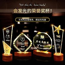 一個起訂水晶獎杯定制創意圓形刻字彩印團隊退休頒獎紀念優秀員工獎杯訂制~台北悠閣 歷史價格詳細信息