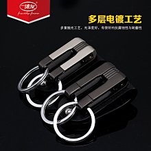 鑰匙扣  鑰匙圈 房東鑰匙扣 簡約汽車鑰匙鏈博友鑰匙扣男腰掛合金金屬穿腰帶皮帶吊飾禮品-欣鑫百貨 歷史價格詳細信息