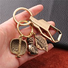 黃銅生肖汽車鑰匙扣男女屬掛件五帝錢旺財機車鑰匙鍊掛飾 歷史價格詳細信息