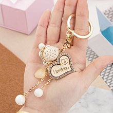 汽車鑰匙扣女韓國可愛玉石飾品吊墜鑰匙鍊創意車鑰匙掛飾 歷史價格詳細信息