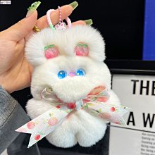 【熱賣精選】【可愛小柿子】真水貂毛汽車鑰匙扣掛件ins毛絨球書包包掛飾禮物 歷史價格詳細信息