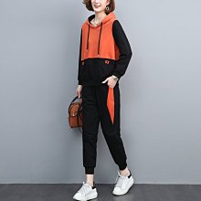 現貨 連帽衛衣休閑運動套裝男秋季新款寬松舒適潮牌寬松衛褲兩件套 歷史價格詳細信息