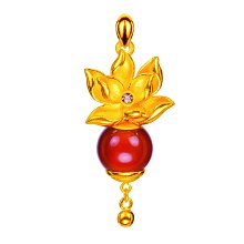 真愛密碼 母親節系列『富貴花園』黃金墜飾 附繩鍊 寵愛媽咪 母親節禮物 純美珠寶銀樓 歷史價格詳細信息