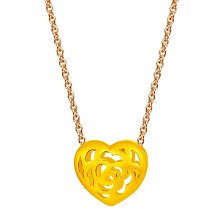 真愛密碼 2016七夕情人節系列『心花影』黃金墜飾 附玫瑰鋼鍊 情人聖誕禮物 純美珠寶銀樓 價格比較,價格查詢,歷史價格詳細信息