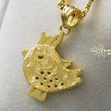 順順飾品--純金墜子--小虎嘯風生墜┃重0.51錢 歷史價格詳細信息