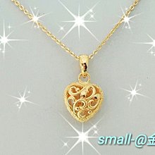 small-@金品，純金立體心型墜子、生日、情人、聖誕禮物，黃金、金飾，純金9999，0.49錢，免運費 歷史價格詳細信息