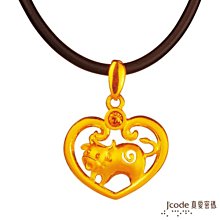 J’code真愛密碼金飾 鼠/牛(雙面)貴人相助六合生肖硬金墜子 歷史價格詳細信息