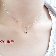 *SKYLIKE*最可愛-韓國進口墜585/14k金白K金、黃K金、玫瑰K金名牌玫瑰線條風鋯石墬子，PW-25517s~ 歷史價格詳細信息