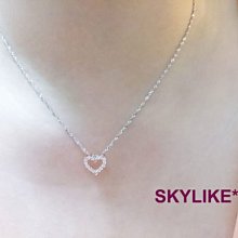 *SKYLIKE*最可愛-韓國進口墜585/14k金白K金、黃K金、玫瑰K金名牌玫瑰線條風鋯石墬子，PW-25517s~ 歷史價格詳細信息