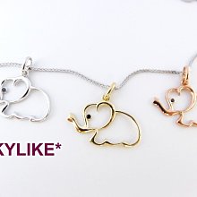 *SKYLIKE*最可愛-韓國進口墜585/14k金白K金、黃K金、玫瑰K金名牌玫瑰線條風鋯石墬子，PW-25517s~ 歷史價格詳細信息