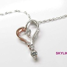 *SKYLIKE* MIT 585/14K白K金、玫瑰K金 施華洛士奇晶鑽墜新款ENDLESS LOVE墬子－不含鍊y~ 價格比較,價格查詢,歷史價格詳細信息