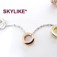 *SKYLIKE*最可愛-韓國進口墜585/14k金白K金、黃K金、玫瑰K金名牌玫瑰線條風鋯石墬子，PW-25517s~ 歷史價格詳細信息