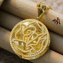 順順飾品--純金墜子--立體抽象花朵墜子┃重1.33錢 歷史價格詳細信息