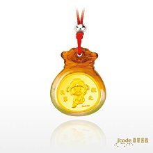 J’code真愛密碼金飾 袋來福氣小兔硬金墜子 送項鍊 歷史價格詳細信息