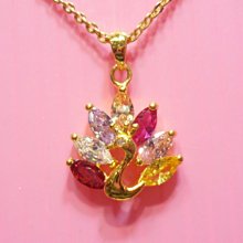 【金飾記錄】【黃金9999】＊【純金鈕扣鑲cz鑽造型墜子項鍊】082 歷史價格詳細信息