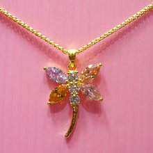 蜻蜓金邊胸針 紫寶+白鑽/非項鍊頭 歷史價格詳細信息