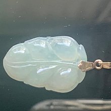 二手 早期 厚實18k 真金 扣頭 天然緬甸玉 冰糯種 一夜（葉）致富 玉墜 鑽石K金agete參考 價格比較,價格查詢,歷史價格詳細信息