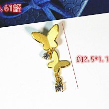蝴蝶鑲鑽 純金戒指 黃金戒指 金飾戒指 黃金女戒 蝴蝶戒指 鑲鑽戒指 重1.05錢 G018680 JF金進鋒珠寶金飾 歷史價格詳細信息