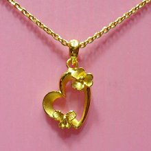 【金飾記錄】【黃金9999】＊【純金鈕扣鑲cz鑽造型墜子項鍊】082 歷史價格詳細信息