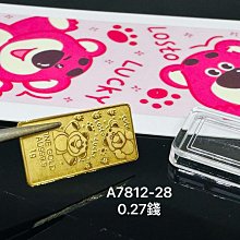 純黃金 999.9 型式：卡通圖案 寶石金墜 重量：0.41錢 品項：商品99新。(A7812-38) 歷史價格詳細信息