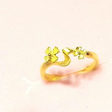 small-@金品，純金幸運蝶戒指、情人節、黃金、金飾，純金9999，0.37錢，免運費 歷史價格詳細信息