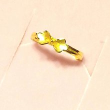 蝴蝶結 純金戒指 黃金戒指 金飾戒指 黃金女戒 蝴蝶結戒指 鑽沙女戒 重1.11錢 G019605 JF金進鋒珠寶金飾 歷史價格詳細信息