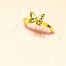 small-@金品，純金蝴蝶戒指、情人、生日禮物、黃金、金飾，純金9999，0.54錢，免運費 歷史價格詳細信息