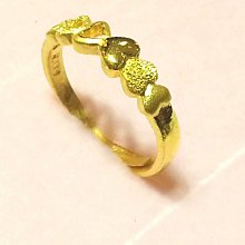 small-@金品，純金串串真心戒指、情人、生日、黃金、金飾，純金9999，0.45錢，免運費 歷史價格詳細信息