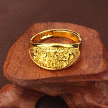 鋼飾Men越南沙金高仿 霸氣龍字方形 戒指 仿金 镀金 (號0123)-愛尚飾品 歷史價格詳細信息