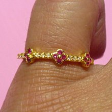 【金飾記錄】【黃金9999】。【純金鑲cz鑽十字花造型戒子067】 價格比較,價格查詢,歷史價格詳細信息