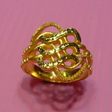 【金飾記錄】【黃金9999】。【純金曲線造型戒子082】5G金工 歷史價格詳細信息