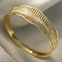 K金戒指 波浪流線 晶漾金飾鑽石JingYang Jewelry 歷史價格詳細信息