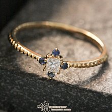 順順飾品--輕珠寶戒指--18K黃K金珠珠極簡六爪單鑽天然鑽石戒指┃主鑽0.05ct克拉.戒圍8.5號 歷史價格詳細信息