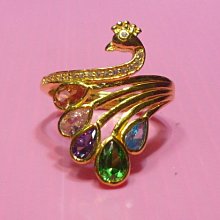 【金飾記錄】【黃金9999】。【純金鑲cz鑽十字花造型戒子067】 歷史價格詳細信息