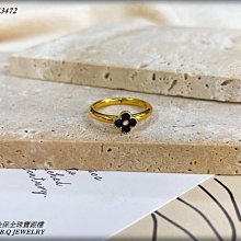 幸運草造型女戒指 黃金尾戒 黃金戒指 9999純黃金戒指 FR-7631 晶漾金飾鑽石JingYang Jewelry 歷史價格詳細信息