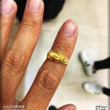 9999純金 黃金戒指  貔貅or元寶 約0.02-0.03錢 串珠 小巧精細 招財戒指 金喜飛來 歷史價格詳細信息