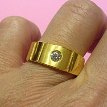 【金飾記錄】【黃金9999】。【純金鑲cz鑽十字花造型戒子067】 歷史價格詳細信息